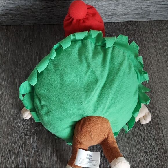 Kellytoy HOLIDAY CURIOUS GEORGE W/ WREATH 15" Plush STUFFED ANIMAL Toy - Picture 2 of 6